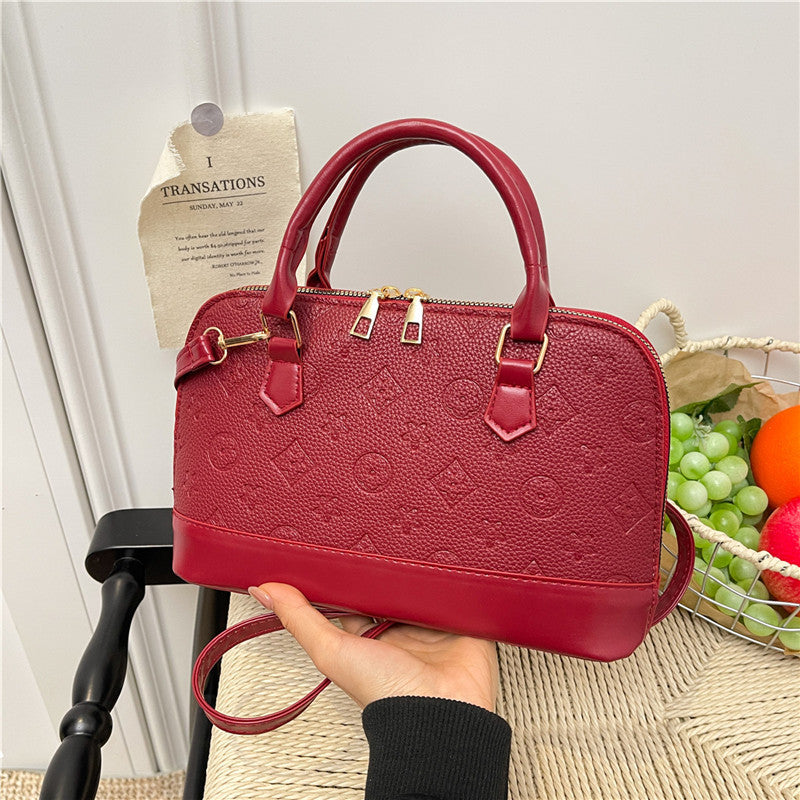 2026 New Vintage Printed Shell Handbag
