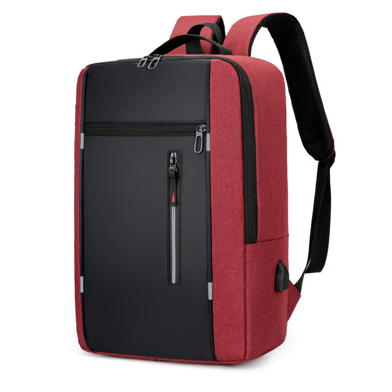 Men’s Business Laptop Backpack - Multifunctional Large-Capacity Backpack with USB Charging Port